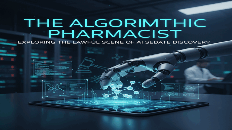 The Algorithmic Pharmacist: Exploring the Lawful Scene ofAI Sedate Discovery