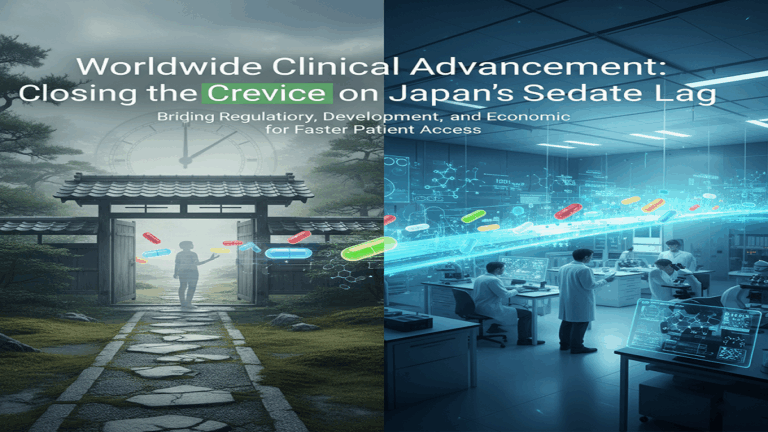 Worldwide Clinical Advancement: Closing the Crevice on Japan’s Sedate Lag