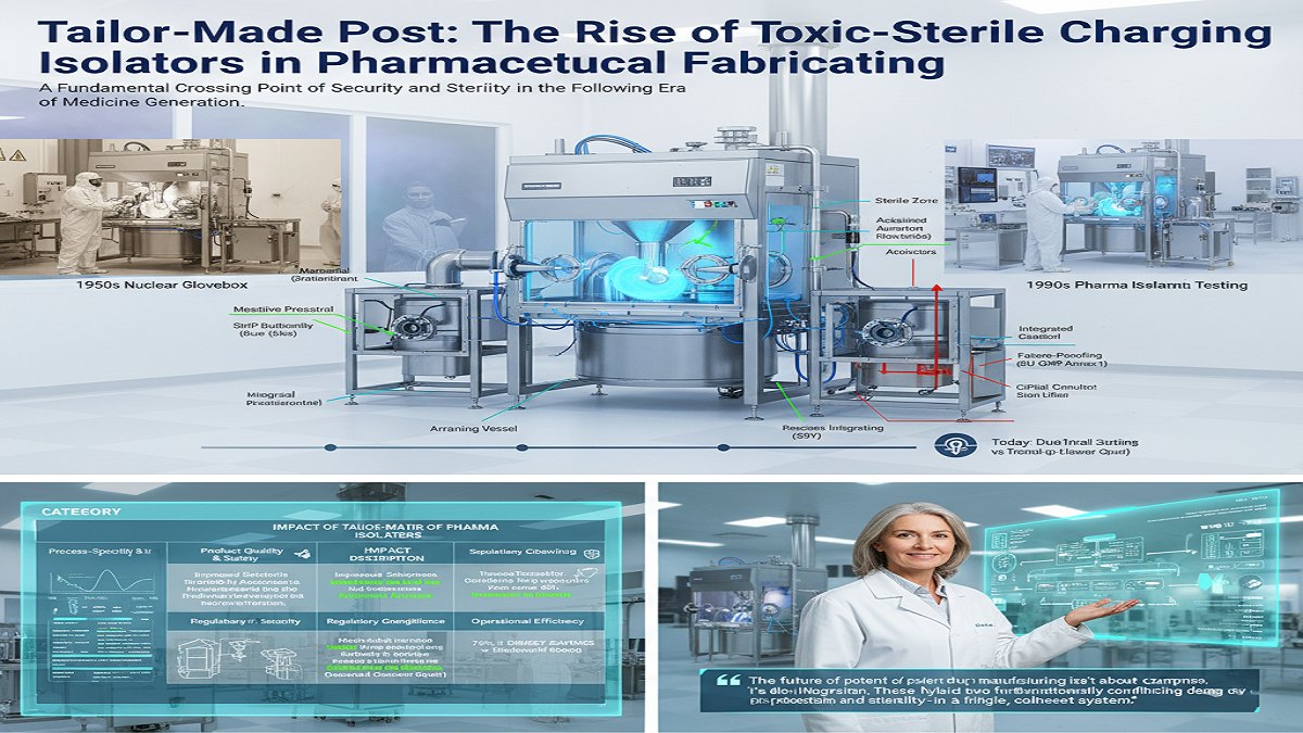 Tailor-Made Post: The Rise of Toxic-Sterile Charging Isolators inPharmaceutical Fabricating