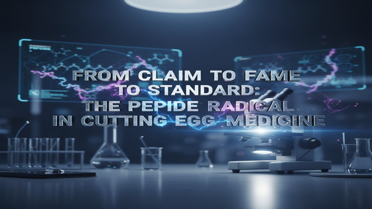 From Claim to fame to Standard: The Peptide Radical in Cutting edgeMedicine
