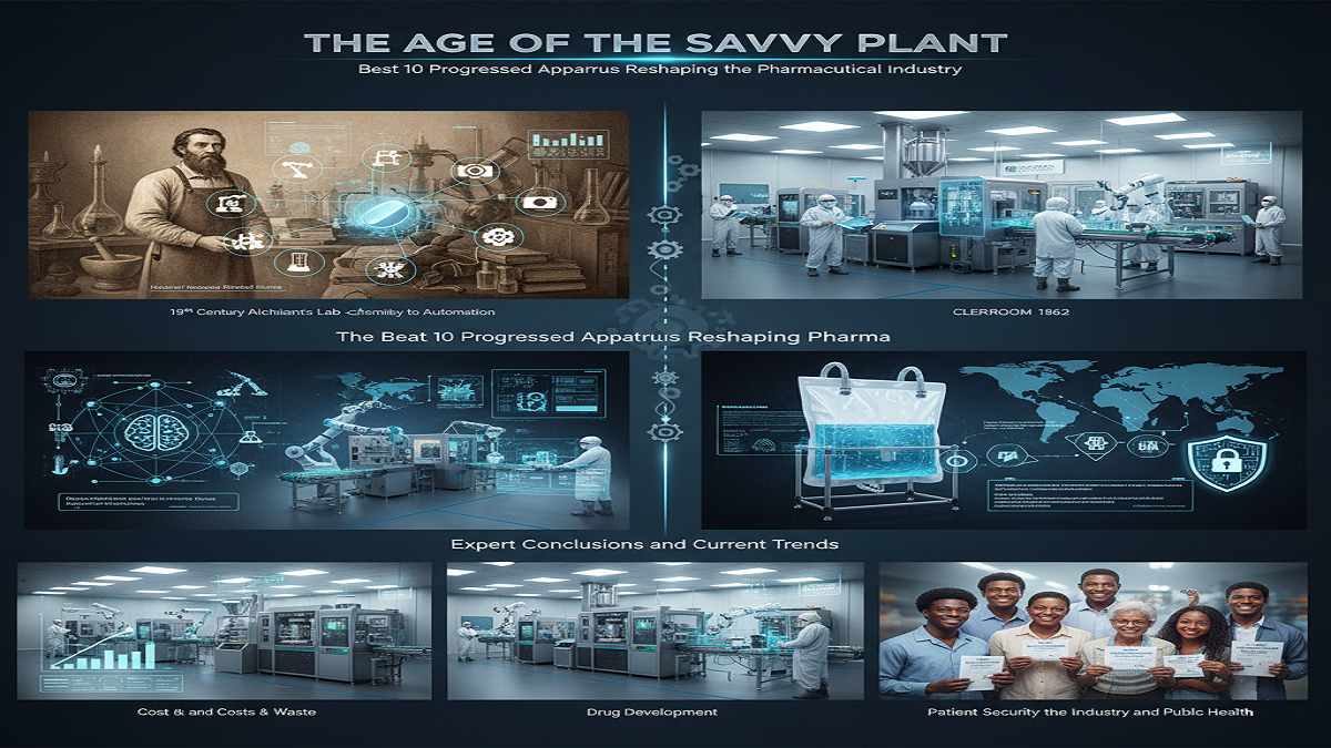 The Age of the Savvy Plant: Best 10 Progressed Apparatus Reshapingthe Pharmaceutical Industry