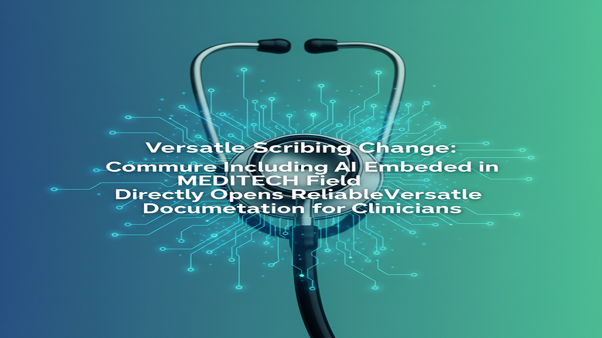 Versatile Scribing Change: Commure Including AI Embedded in MEDITECH Field Directly Opens Reliable Versatile Documentation for Clinicians