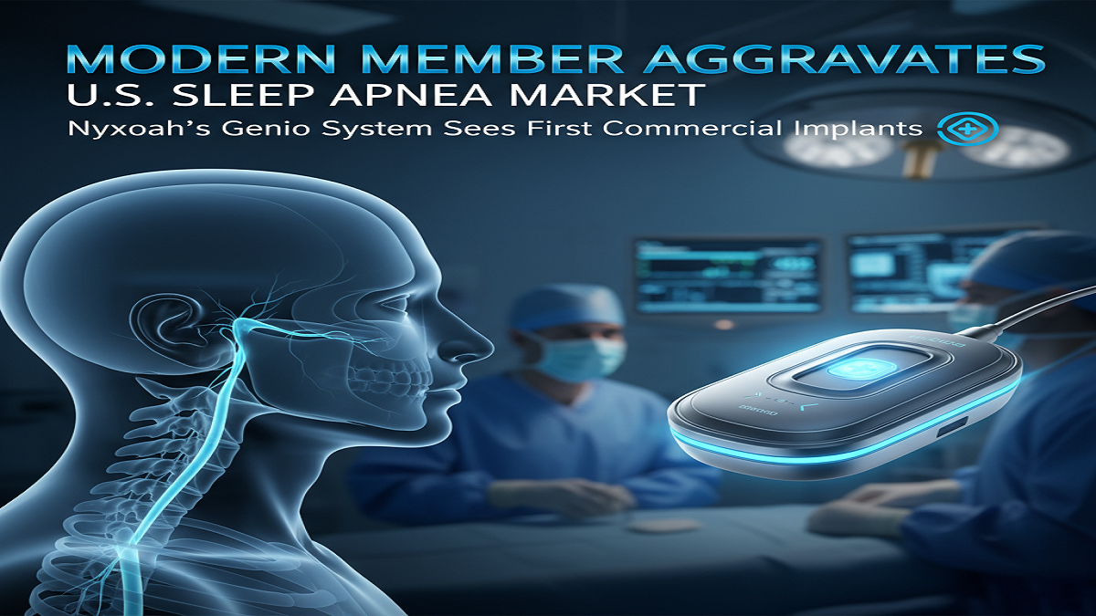 Modern Member Aggravates U.S. Rest Apnea Promote: Nyxoah’s Genio System Sees To start with Commercial Implants