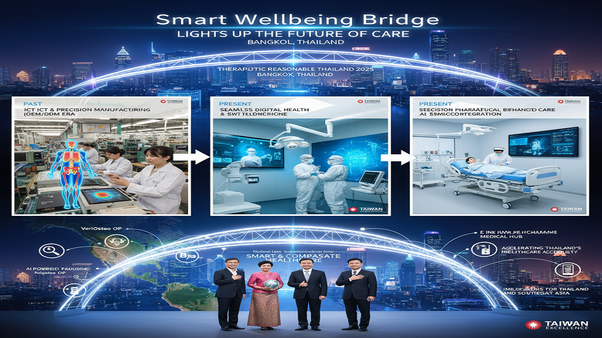Smart Wellbeing Bridge: Taiwan Greatness Structure Lights up the Future of Care at Therapeutic Reasonable Thailand 2025