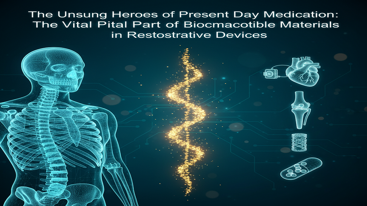 The Unsung Heroes of Present day Medication: The Vital Part of Biocompatible Materials in Restorative Devices