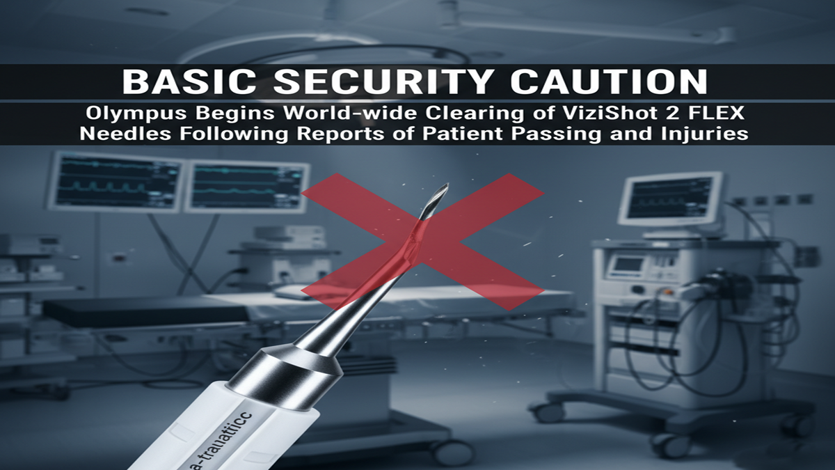 Basic Security Caution: Olympus Begins Around the world Clearing of ViziShot 2 FLEX Needles Taking after Reports of Understanding Passing and Injuries