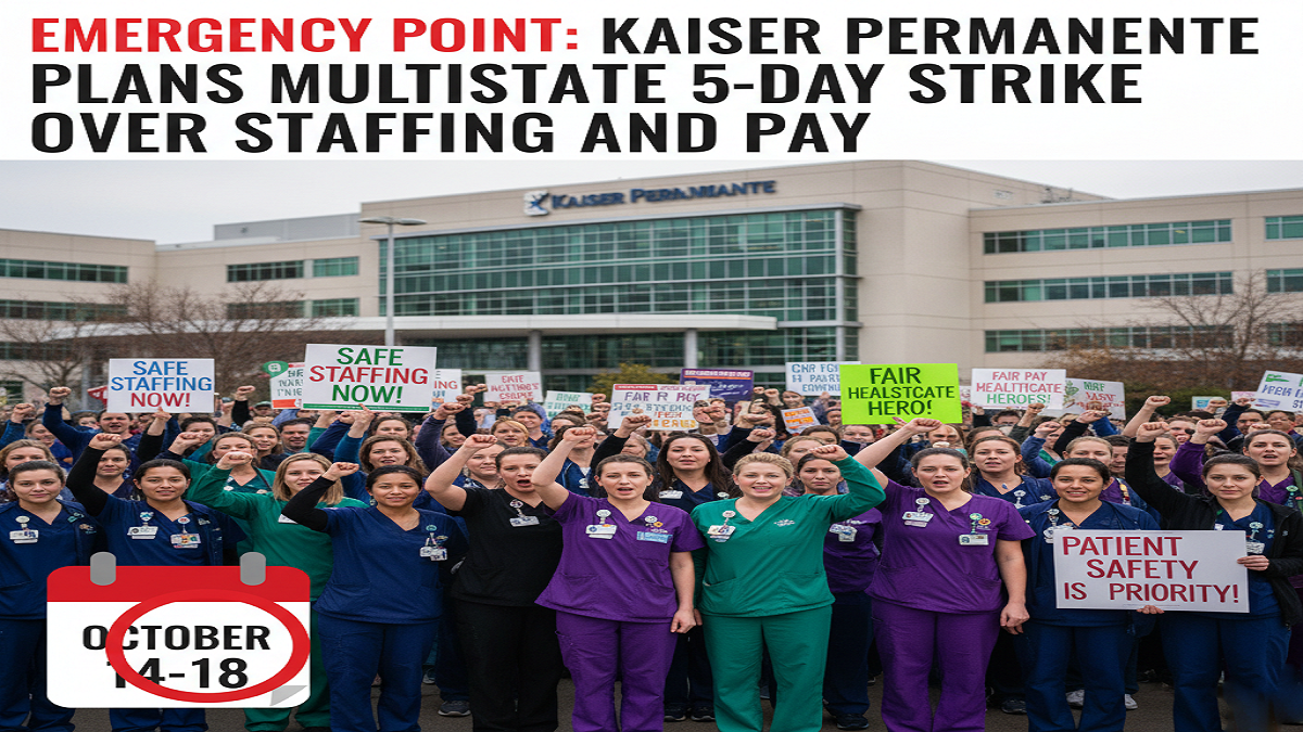 Emergency Point: Kaiser Permanente Plans for Multistate 5-Day Strike Over Staffing and Pay