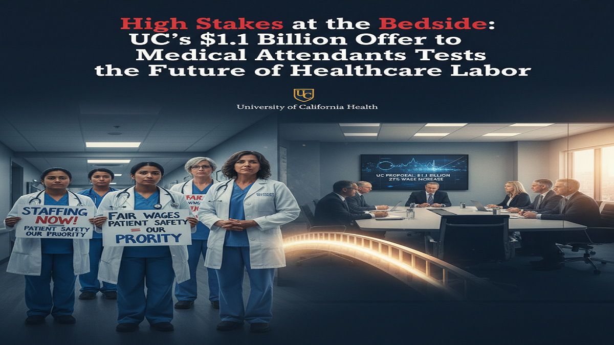 High Stakes at the Bedside: UC’s $1.1 Billion Offer to Medical attendants Tests the Future of Healthcare Labor