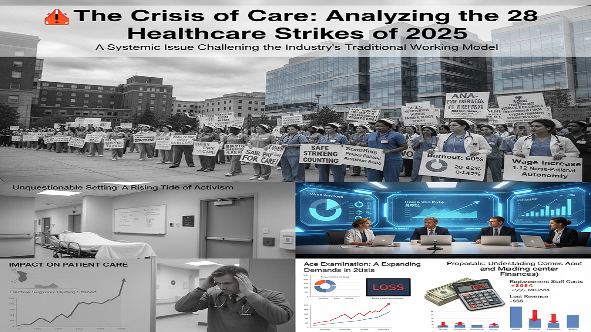 🚨 The Crisis of Care: Analyzing the 28 Healthcare Strikes of 2025