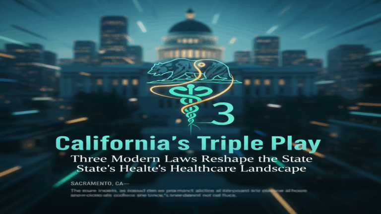 California’s Triple Play: Three Modern Laws Reshape the State’s Healthcare Landscape