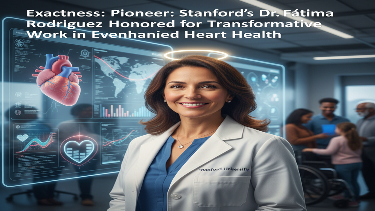 Exactness Pioneer: Stanford’s Dr. Fátima Rodriguez Honored for Transformative Work in Evenhanded Heart Health