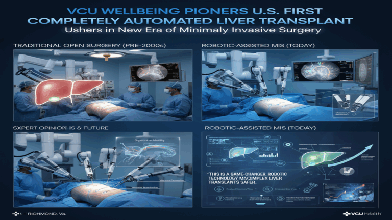 VCU Wellbeing Pioneers U.S. To begin with: Completely Automated Liver Transplant Ushers in Unused Period of Negligibly Intrusive Surgery