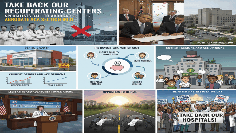Take Back Our Recuperating centers: Specialists Call to Abrogate ACA Section 6001